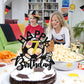 Soccer Happy 7Th Birthday Cake Topper, Soccer Players Toys/Football Soccer Theme Party Cake Decorations, 7 Years Old Birthday Ca
