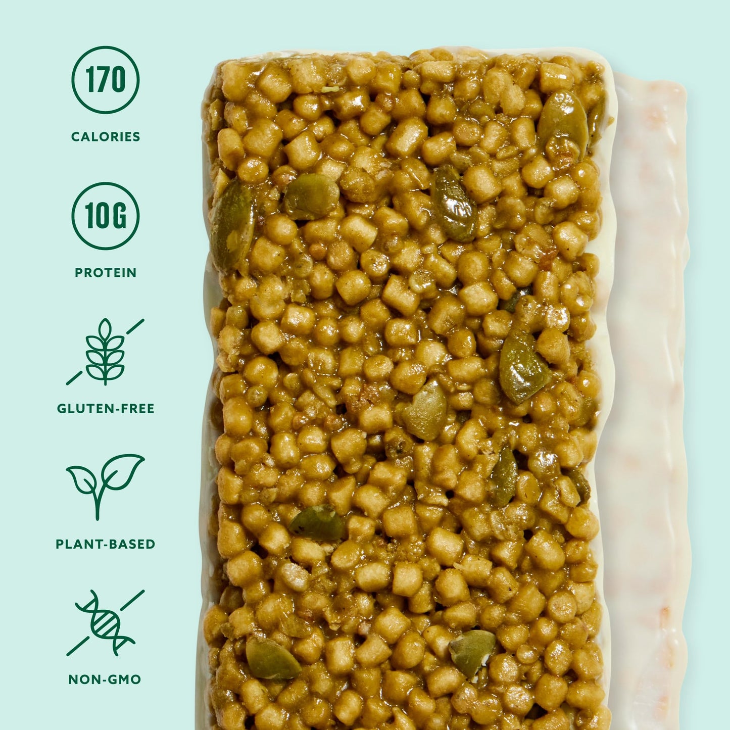 Mezcla Puff Crispy Protein Bars  Gluten Free & Vegan Protein Bars  10g Protein  Alt for Crispy Rice Treat  Granola Bars & Breakfast Bars  Healthy Snacks for mature-themeds (4 Count (Pack of 1)  Matcha Vanilla)