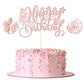 Gyufise 1Pcs Butterfly Cake Topper Glitter Assembled 3D Butterfly Cupcake Toppers Happy Birthday Cake Topper For Wedding Anniver