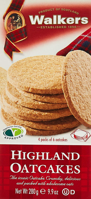 Walker'S Shortbread Traditional Highland Oat Crackers, Scottish Crackers, 9.9 Oz Box