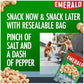 Emerald Nuts, Salt And Pepper Cashews, Stand Up Resealable Bag, 5 Ounce (Pack Of 4)