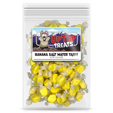 Banana - Salt Water Taffy - 16oz | Gourmet Old-Fashioned Candy, Old Fashioned Delicious Chewy Candy, Gluten Free - Made in the U