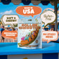Snackathon Salt Water Taffy Assorted Mix, 10 Flavors, Soft & Chewy Gourmet Candy, 15 Ounce Funfair-Themed Bag