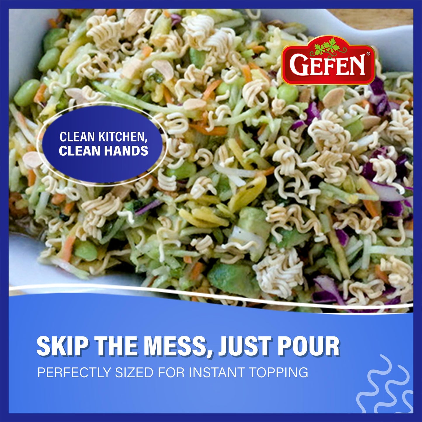 Gefen Ramen Salad Toppers, 10 Oz (2 Pack) | Ready To Use | Crunchy Salad Topping | Ramen Noodle Crunch | Soup Toppers