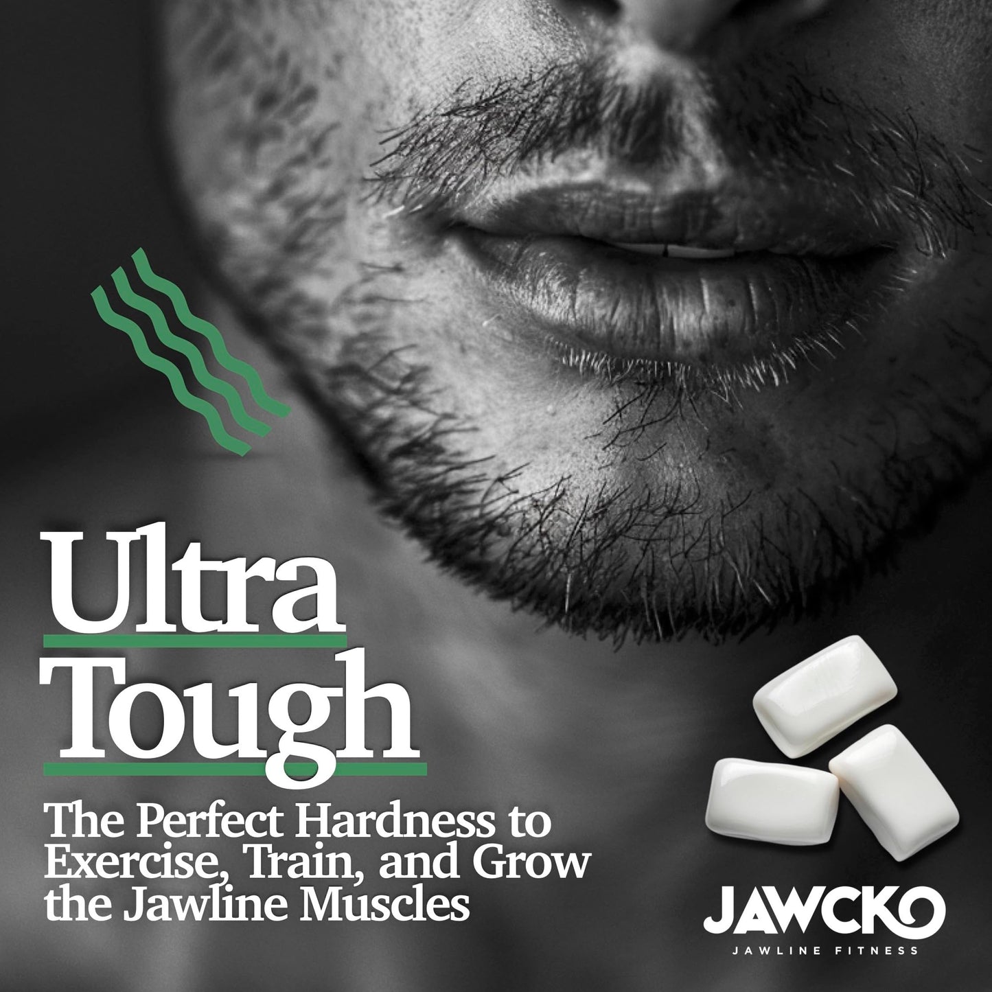 Jawcko Ultra-Tough Jawline Chewing Gum Variety 3-Pack | Get A Stronger, Squarer Jawline | 15X Hardness | Jaw Training Hard Gum |