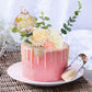 28Pcs Flower Cake Topper 3D Butterfly Acrylic Happy Birthday Cake Toppers Artificial Carnation Rose Flowers Eucalyptus Leaves Ca