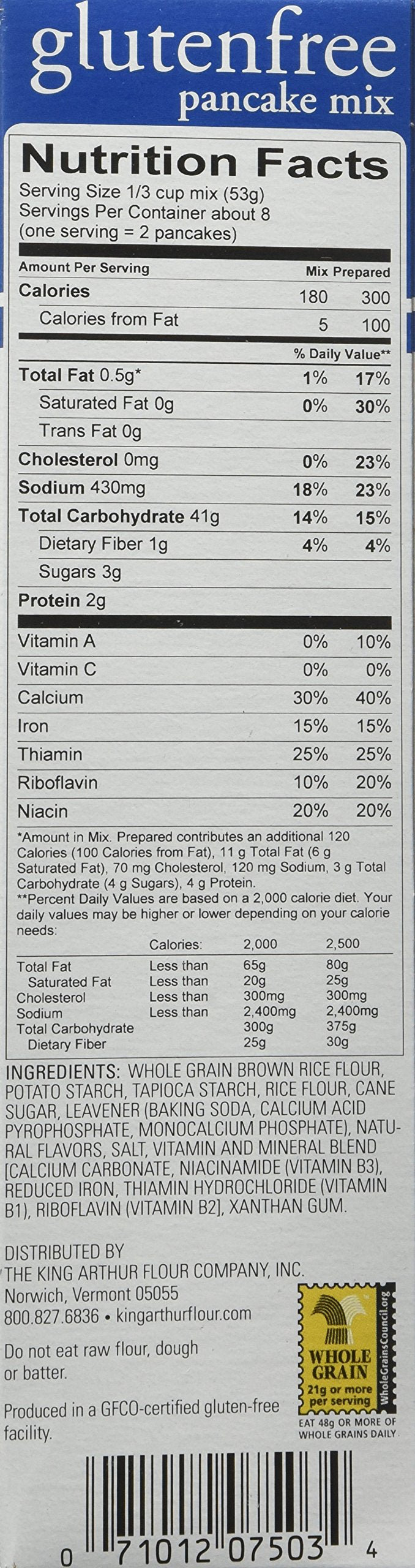 King Arthur Pancake Mix, 6 Per Case, 15 Ounce