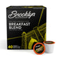 Brooklyn Beans Breakfast Blend Coffee Pods, Compatible with 2.0 Keurig, 40 Count