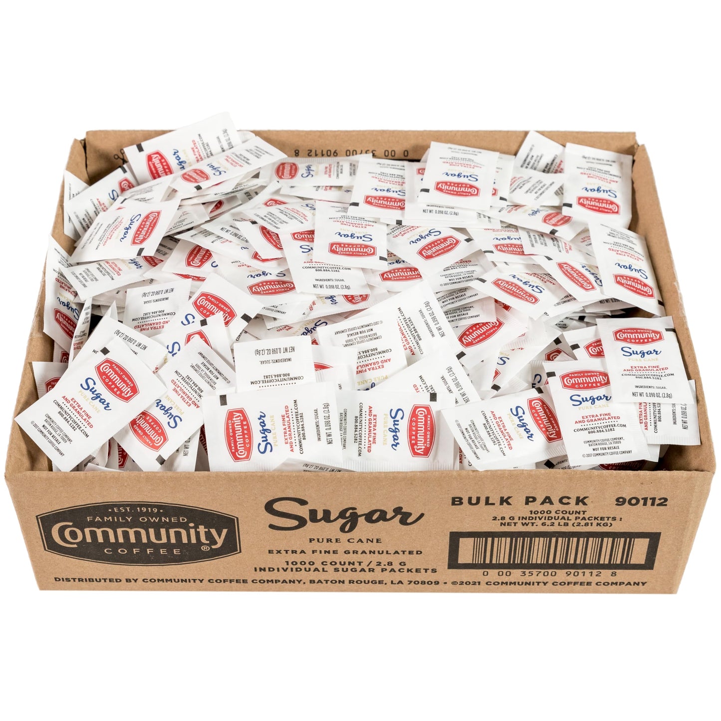 Community Coffee Sugar Bulk Pack  1000 Count