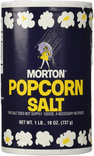 Morton Popcorn Salt for Green Salad, Corn on the Cob, French Fries - 1Lb 10oz (1.62 Pound, Pack of 1)