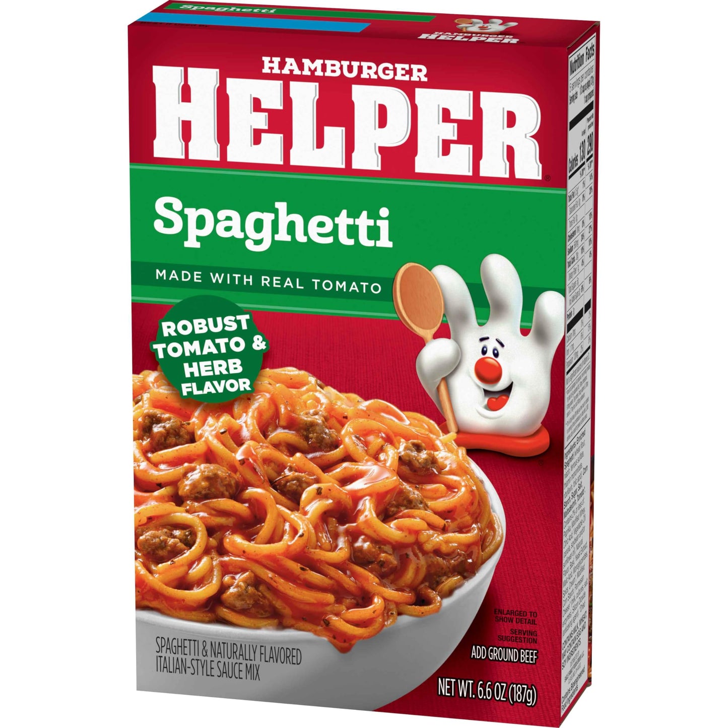 Betty Crocker, Hamburger Helper, Spaghetti, 6.6oz Box (Pack of 6)