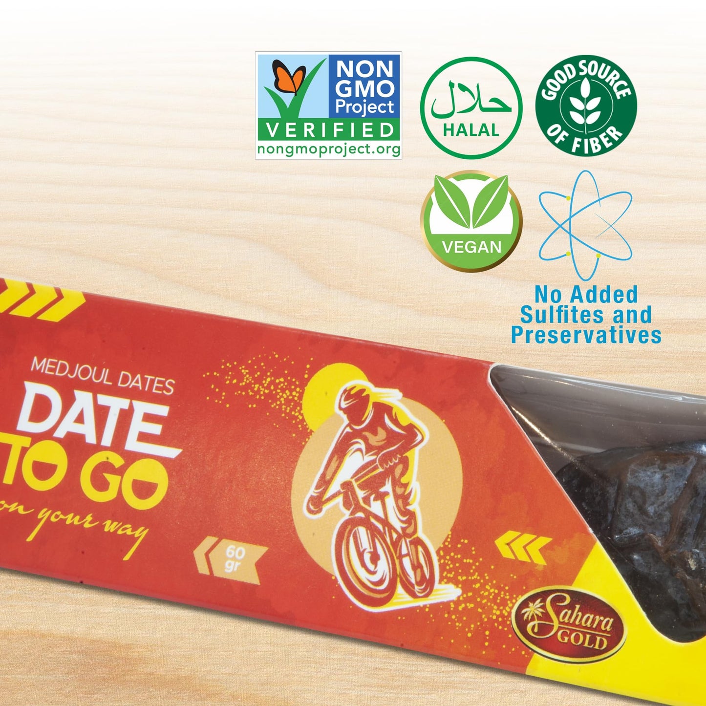 Sahara Gold Medjool Dates Snack Pack - Naturally Sweet & Chewy, Travel-Friendly For Cyclists & Hikers, Perfect For Gifting, 27 S
