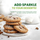 Sanding Sugar Crystals for Professional Baking & Decorating 10 oz - TOSS Coarse White Sparkling Sugar Sprinkles for Cakes, Cooki