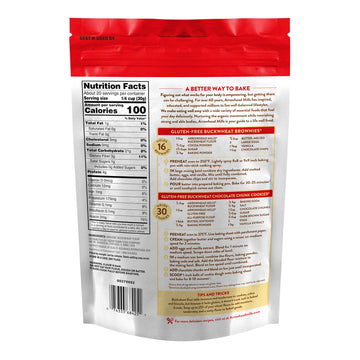Arrowhead Mills Organic Buckwheat Flour Bag, Gluten Free, 1.37 Pound (Pack of 6)