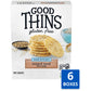 Good Thins Mixed Seed Rice Snacks Gluten Free Crackers, Bulk Snack Crackers, 6-3.5 Oz Boxes
