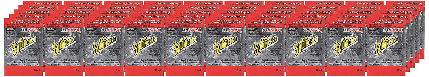 Sqwincher Fast Pack Liquid Concentrate | Fruit Punch Flavored | Low Calorie | Low Sodium | Electrolyte Replenishment Hydration D