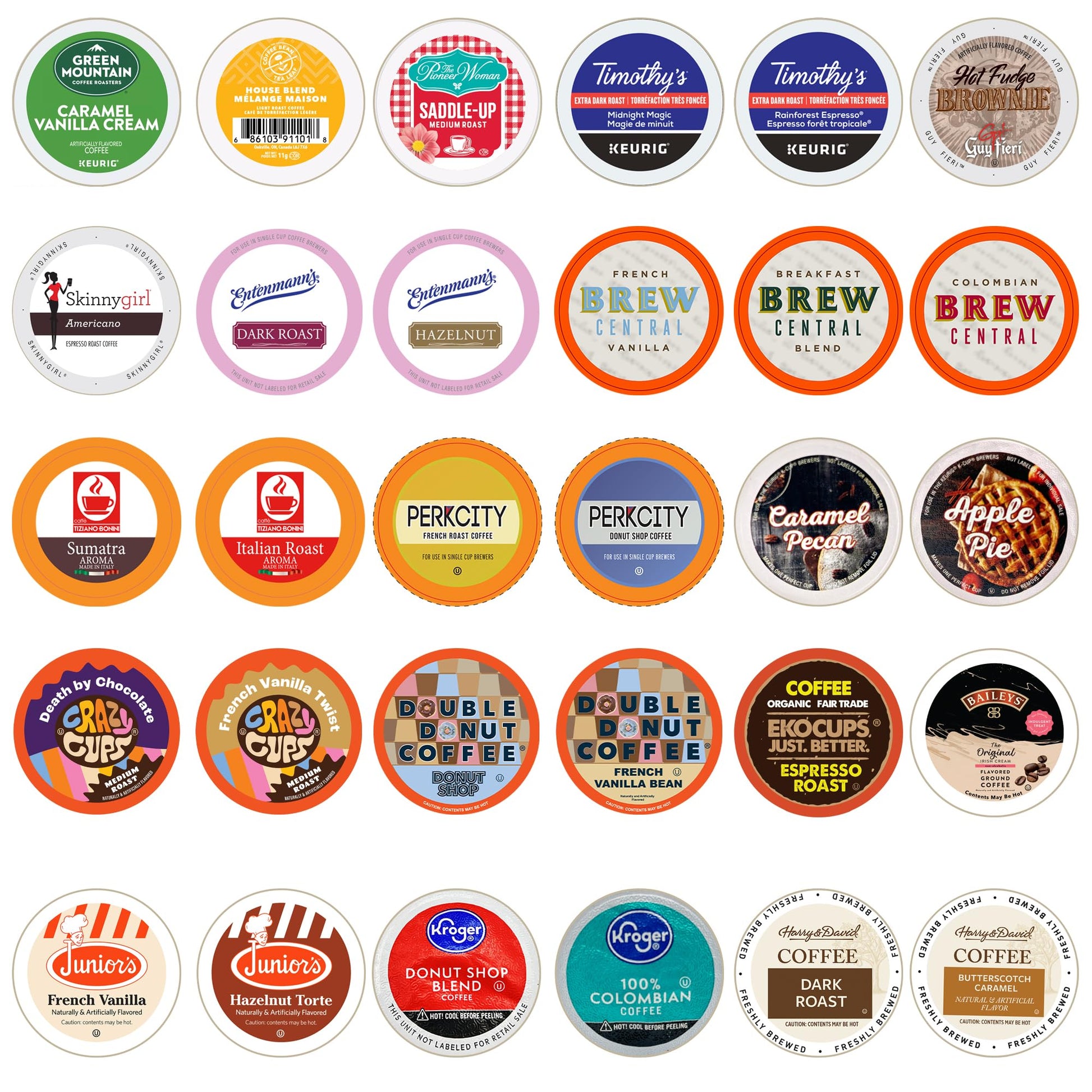 Coffee Variety Sampler Pack for Keurig K-Cup malt-inspired, 30 Count