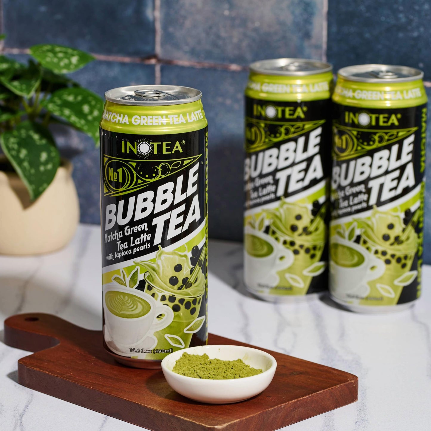 HYOJATEM Bubble Tea Pack of 12 Cans - 5 Flavors: Brown Sugar, Taro, Honeydew, Banana, Matcha Latte - 16.6oz Each