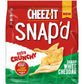 Cheez-It Snap'D Cheese Cracker Chips, Thin Crisps, Extra Crunchy, Sharp White Cheddar (6 Bags)