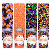 Halloween Sprinkles Set, Edible Sprinkles for Cake Decorating, Orange Sanding Sugar Jimmies Sprinkles Mix for Cupcake Toppers Co