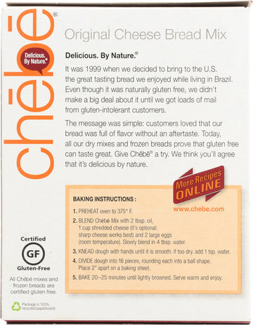 Chebe Bread Mix Wf Gf Bread, 7.5 Oz