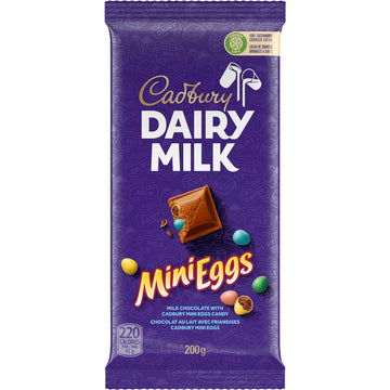 Dairy Milk Chocolate with Mini Eggs Bar, 200g/7oz