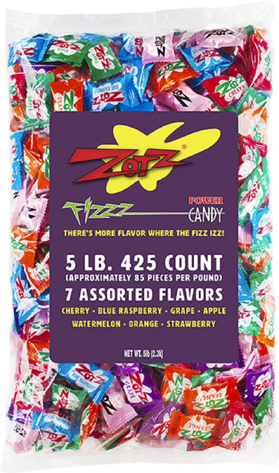Zotz Assorted Sour Fizzing Candies - 5 Lbs By Zotz