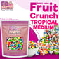 Fruit Crunch Tropical - Freeze Dried Candy, 10 Oz - Exotic Fruit Flavors, Large Pouch - Ideal Gift Snack Treat