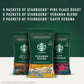 Starbucks Ground Coffee Variety Pack, Dark & Medium, 10 Packets (2.5 oz each), 100% Arabica