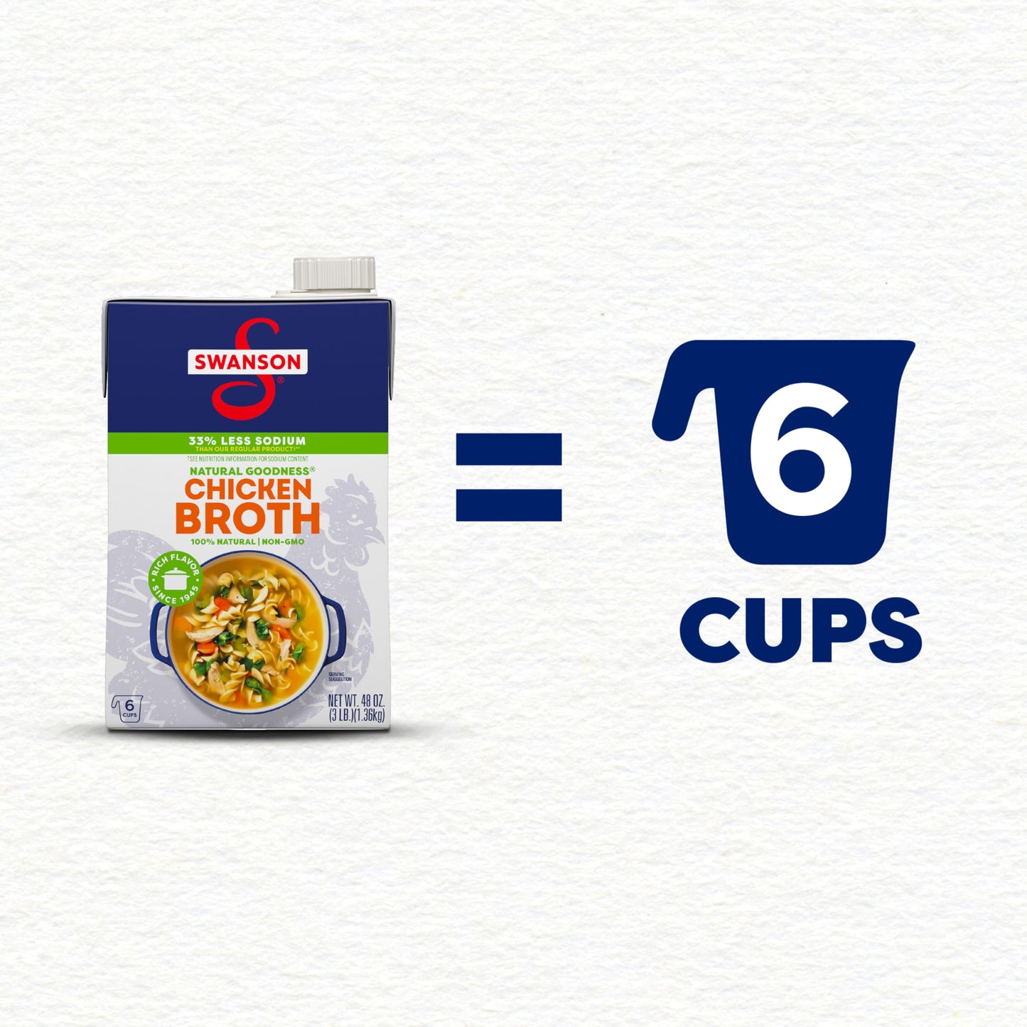 Swanson Natural Goodness Chicken Broth, 48 Oz Carton