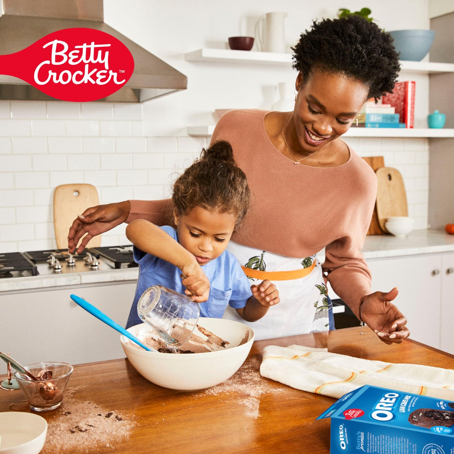 Betty Crocker OREO Lava Cake Mix, Chocolate Lava Cake Baking Mix With OREO Cookie Pieces, 8.3 oz