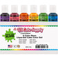 6 Neon Colors Food Coloring Liqua-Gel Decorating Kit - U.S. Art Supply Food Grade, 0.75 fl. oz. (20ml) Bottles, Non-Toxic Neon C
