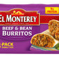El Monterey Beef & Bean Burritos, 32 Oz, 8 Count (Frozen)