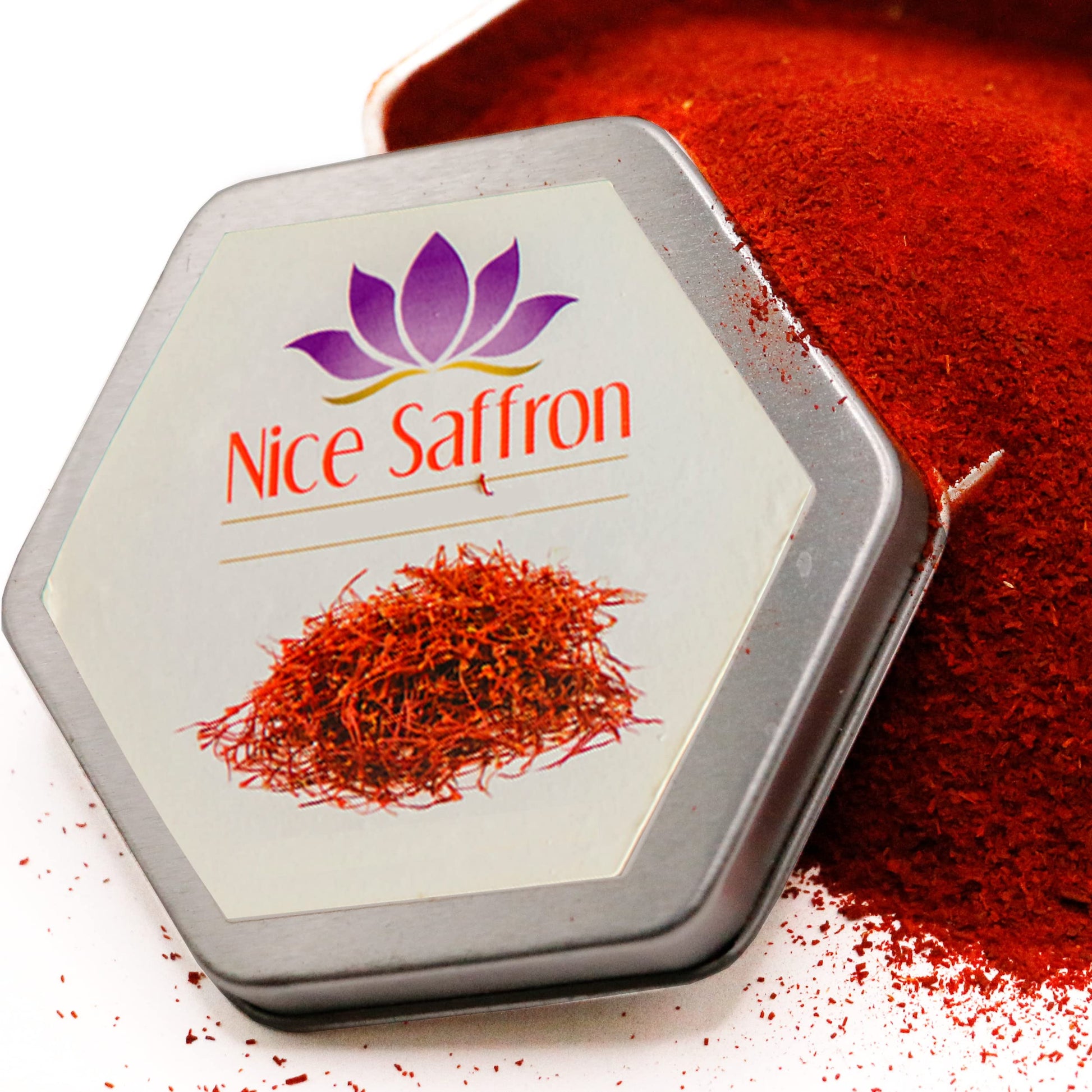 Nice Saffron Top-Grade Saffron Powder Deep Red (15 Grams | 0.52 Oz)