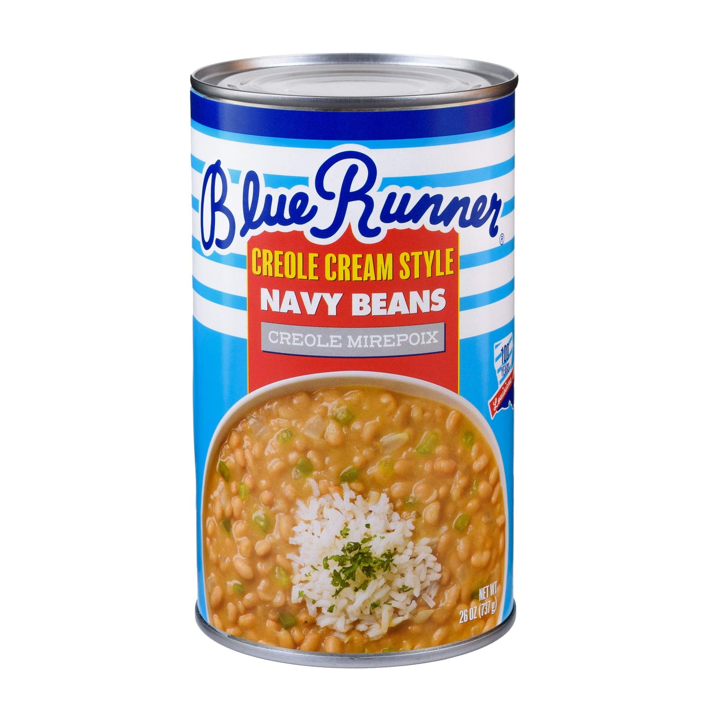 Blue Runner Creole Cream Style Navy Beans With Creole Mirepoix, 15 Ounce (Pack Of 12)