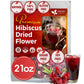 FRESHDRINKUS Hibiscus Flower Herbal Tea, 100% Natural, 22oz, No Additives, Caffeine-Free, Vegan, Model TS0417-B700ML-M982