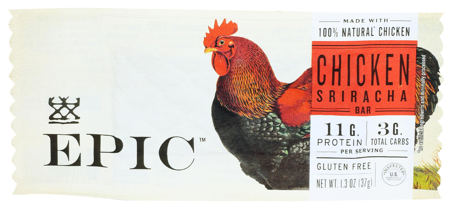 Epic Provisions Chicken Sriracha Bar, 1.3 Oz