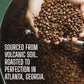 Volcanica Coffee Espresso Decaf Whole Bean Dark Roast 16 oz Brown