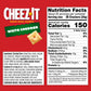 Cheez-It Cheese Crackers, Baked Snack Crackers, Lunch Snacks, Family Size, White Cheddar, 21oz Box (1 Box)