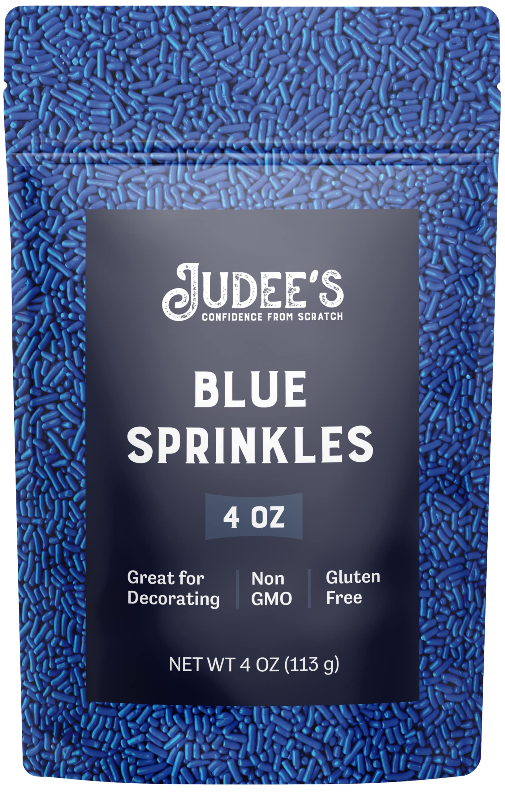 Judee'S Blue Sprinkles 4 Oz - Gluten-Free And Nut-Free - Brighten Up Your Baked Goods - Great For Cookie And Cake Decoration - U