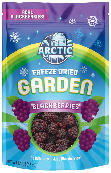 Arctic Farms Garden Pure Freeze Dried Blackberry Fruits, No Sugar Added, Crunchy Snack (Blackberry)