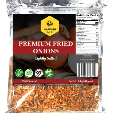Crispy Fried Onions (Lightly Salted) | 100% Natural (Non-GMO) | Gluten Free | KETO Friendly | Low Carb | Resealable Bag | 32 oz 