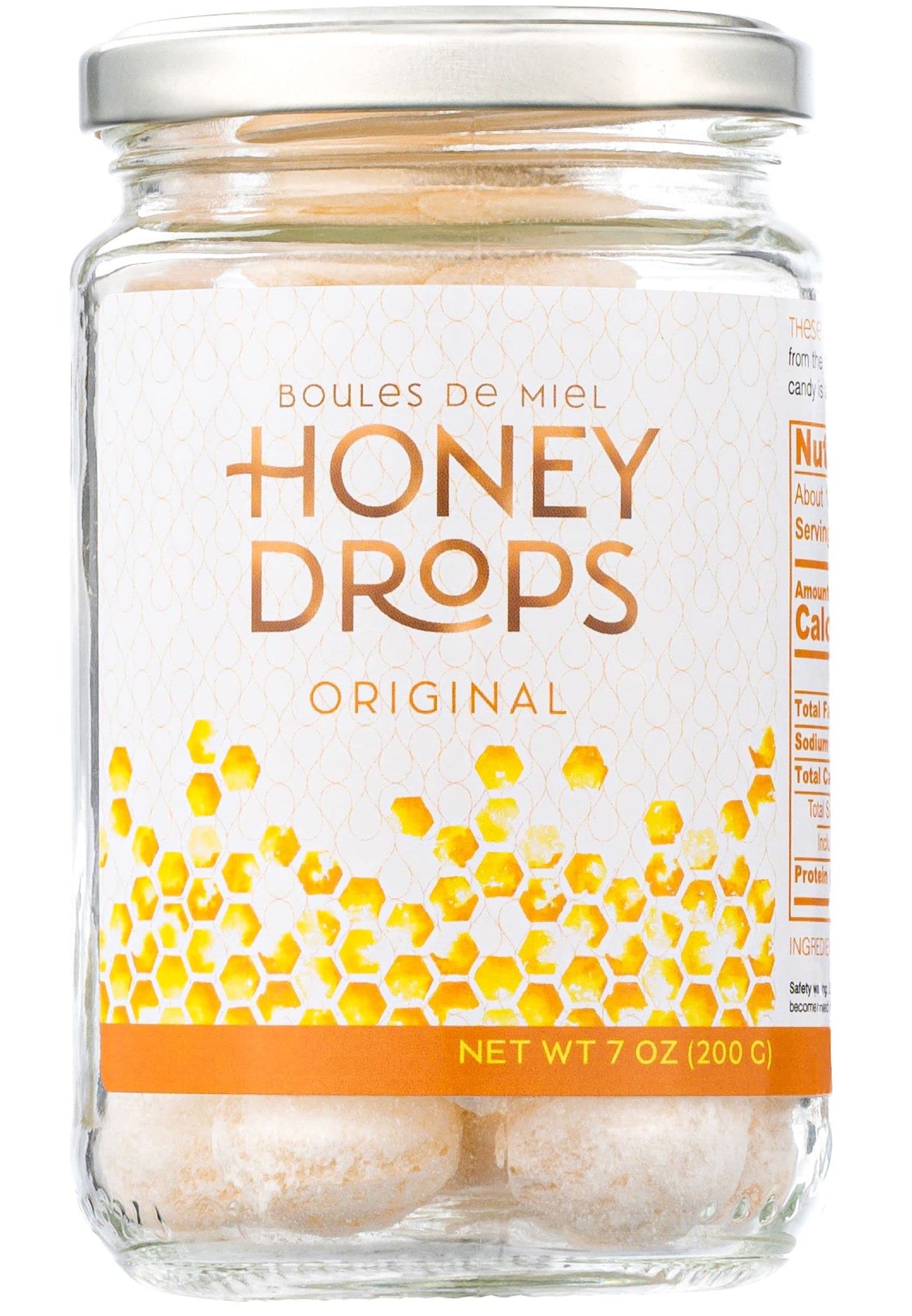 Gourmanity Honey Drops, Delectable Balls Of Hard Honey Candy With Surprise Honey Filling, Carefully Crafted With Natural Honey,