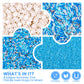 Blue Sprinkles For Cake Decorating, Edible Winter Sprinkles Set For Cupcake Toppers, White Snowflake Sprinkles, Blue Sugar Sandi