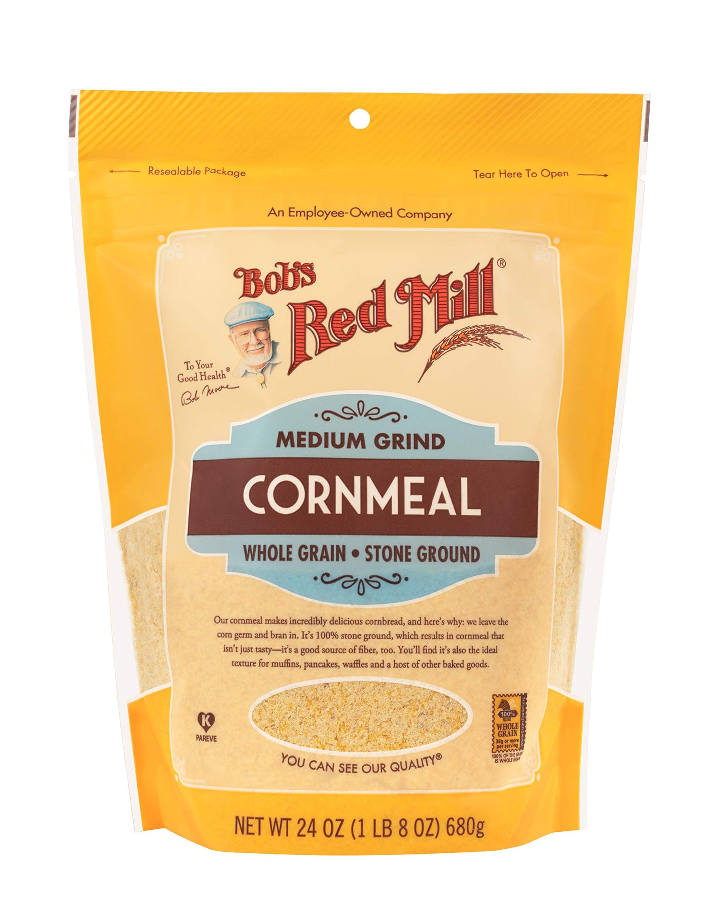 Bobs Red Mill Cornmeal Grnd Med (Pack Of 4)