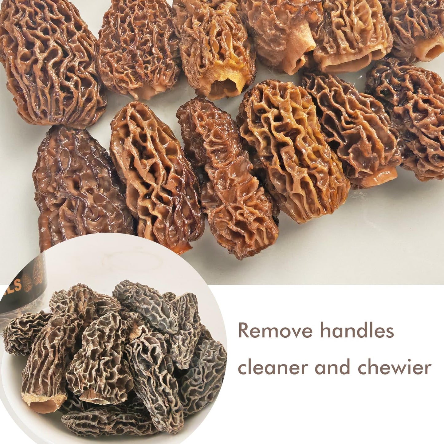 VIGOROUS MOUNTAINS enhanced Dried Wild Morel Mushrooms  Wild Harvested  2oz Earthy Flavor & Rich Umami-Perfect for Gourmet Cooking  Soups  Pasta & Risotto (56.7g)