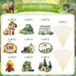 One Happy Camper Cake Topper - Joybileefun 36Pcs One Happy Camper Birthday Decorations Cupcake Toppers Woodland Camping Themed P