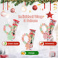 40 Pack Christmas Candy - Individually Wrapped Holiday Themed Candy Bracelets Bulk, Use for Stocking Stuffers(Santa, Christmas T