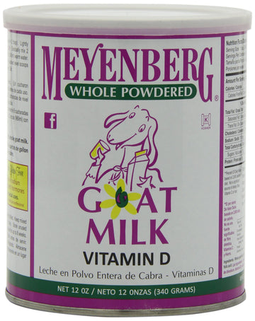 Meyenberg Whole Powdered Goat Milk, Vitamin D, 12 Ounce (Pack Of 3)