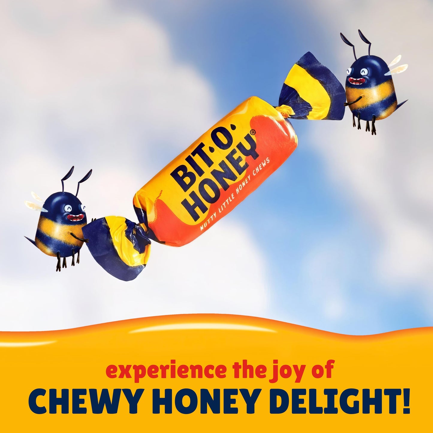 Bit O Honey Candy - 2 Pounds - Approx 175 Traditional Christmas Candy - Bulk Candy Individually Wrapped - Classic Candy - Chewy